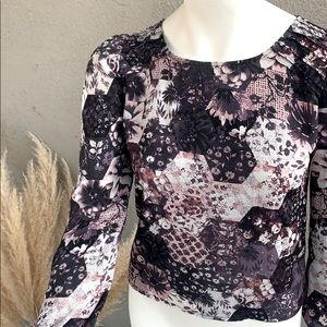 Purple pattern blouse